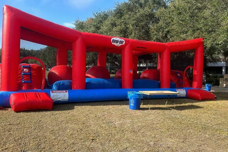 Enclosed Wipe Out Obstacle Course